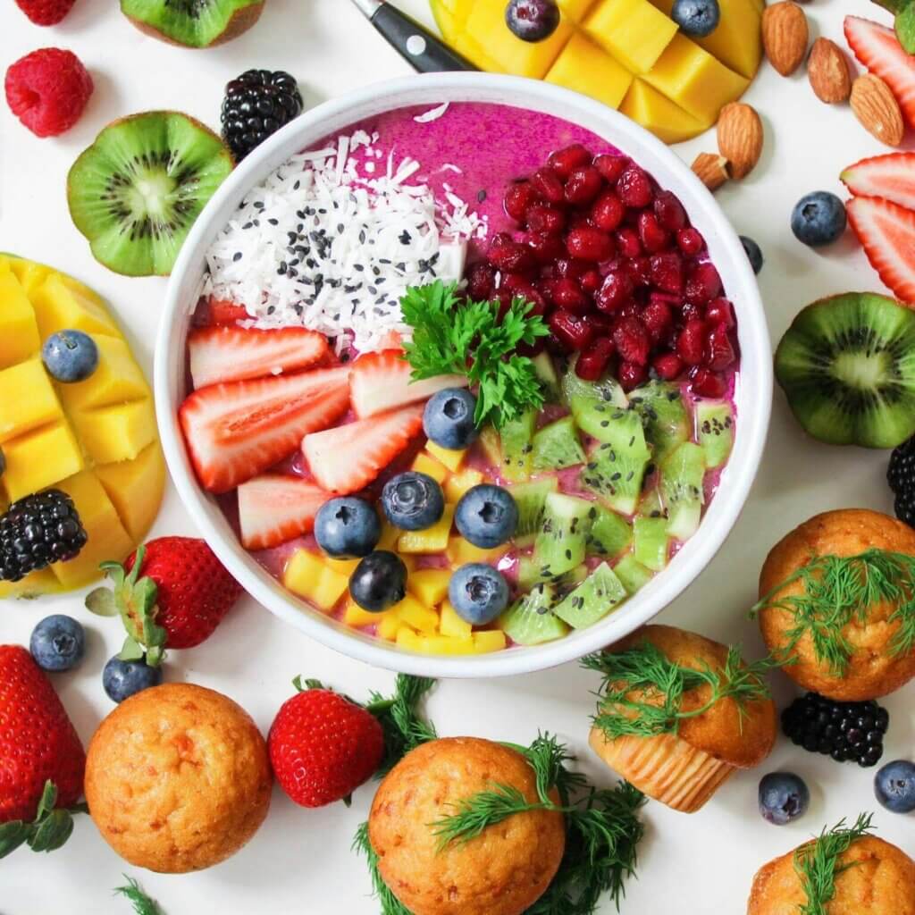 Baby-friendly food served in a colorful bowl, featuring soft, nutritious ingredients like mashed vegetables and fruit puree, perfect for toddlers.